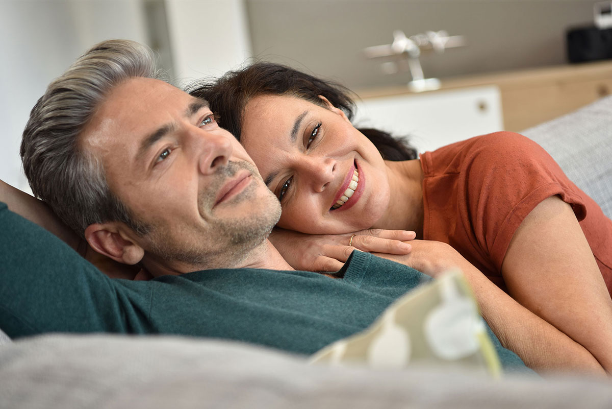 Bioidentical Hormone Replacement Therapy Cost Middle Aged Couple Lying Together