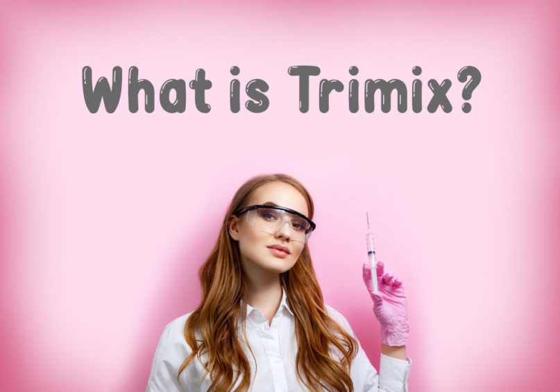 What is Trimix Girl Holding a Syringe
